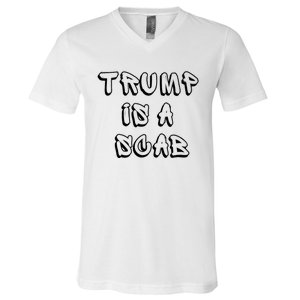 Donald Trump Is A Scab Vote Harris V-Neck T-Shirt