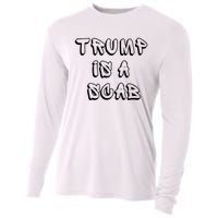 Donald Trump Is A Scab Vote Harris Cooling Performance Long Sleeve Crew