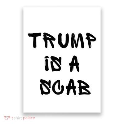 Donald Trump Is A Scab Vote Harris Premium Poster