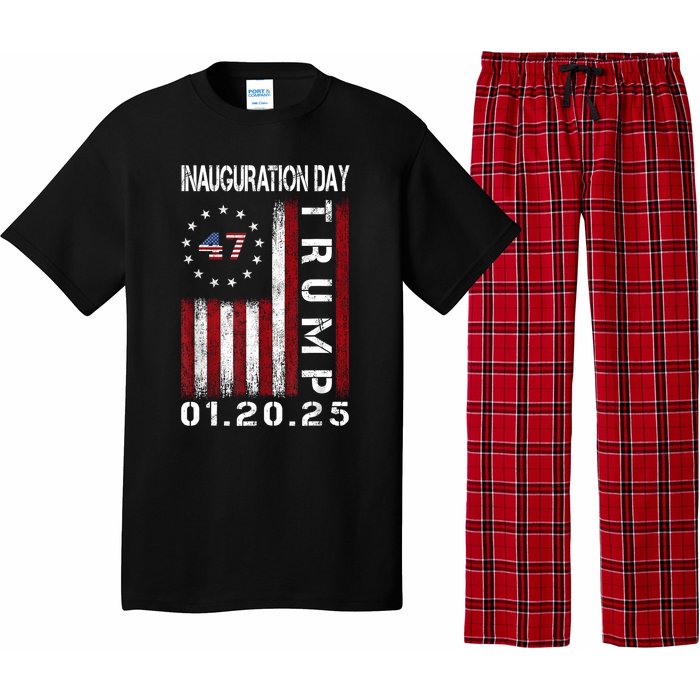 Donald Trump Inauguration Day 2025 47th President Usa Flag Pajama Set