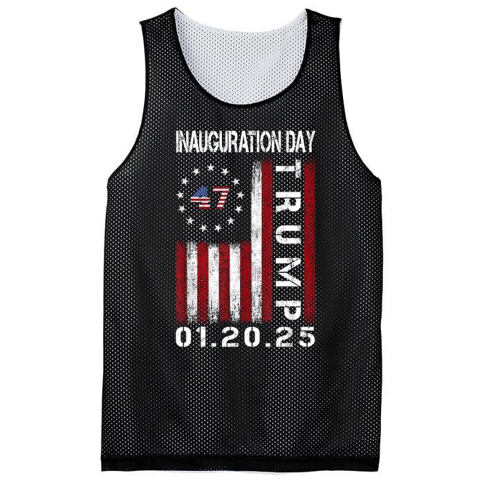 Donald Trump Inauguration Day 2025 47th President Usa Flag Mesh Reversible Basketball Jersey Tank