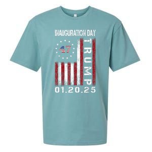 Donald Trump Inauguration Day 2025 47th President Usa Flag Sueded Cloud Jersey T-Shirt