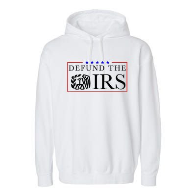 Defund The Irs Garment-Dyed Fleece Hoodie