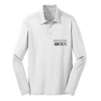 Defund The Irs Silk Touch Performance Long Sleeve Polo