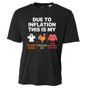 Due To Inflation This Is My Halloween Costume Cooling Performance Crew T-Shirt