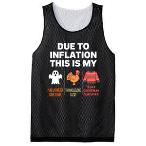 Due To Inflation This Is My Halloween Costume Mesh Reversible Basketball Jersey Tank