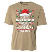 Due To Inflation This Is My Ugly Sweater For Christmas Cooling Performance Crew T-Shirt