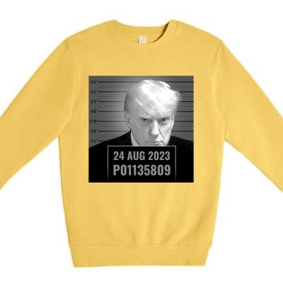 Trump 2024 Mugshot Trump Inmate P01135809 Premium Crewneck Sweatshirt