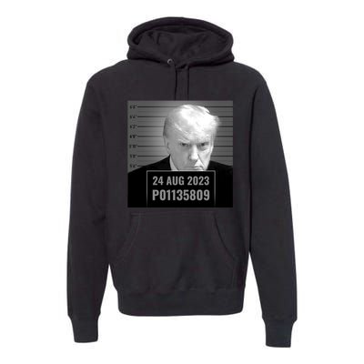 Trump 2024 Mugshot Trump Inmate P01135809 Premium Hoodie