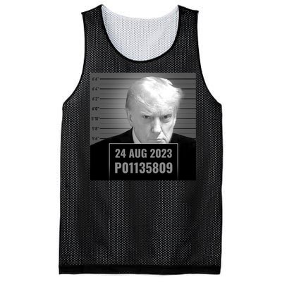 Trump 2024 Mugshot Trump Inmate P01135809 Mesh Reversible Basketball Jersey Tank