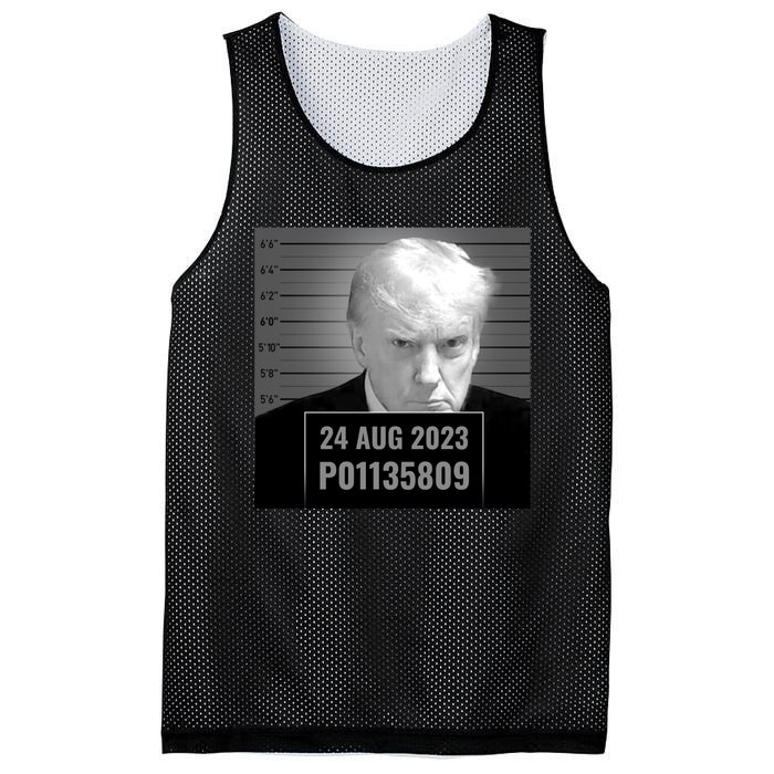 Trump 2024 Mugshot Trump Inmate P01135809 Mesh Reversible Basketball Jersey Tank