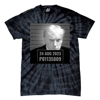 Trump 2024 Mugshot Trump Inmate P01135809 Tie-Dye T-Shirt