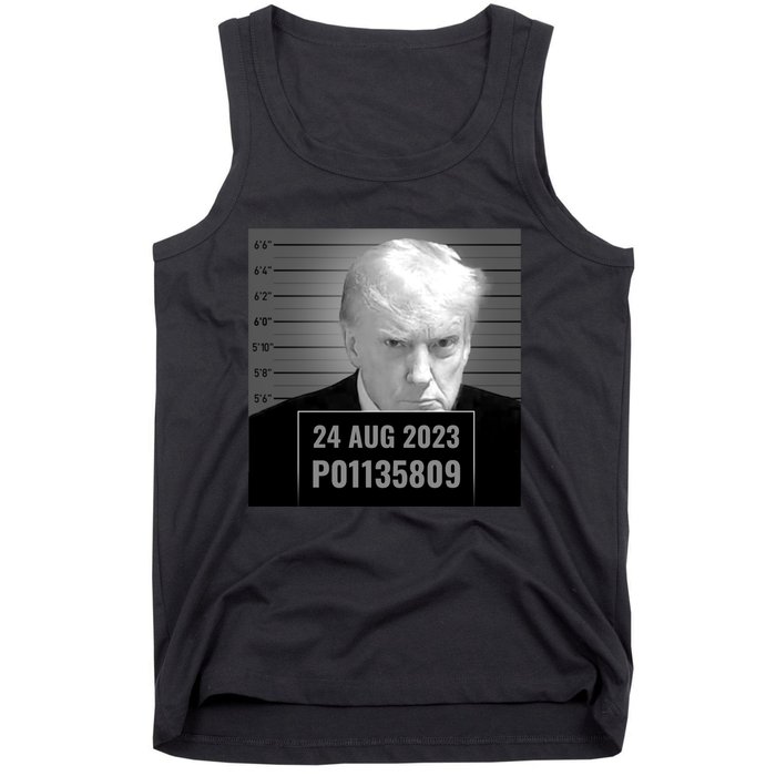 Trump 2024 Mugshot Trump Inmate P01135809 Tank Top