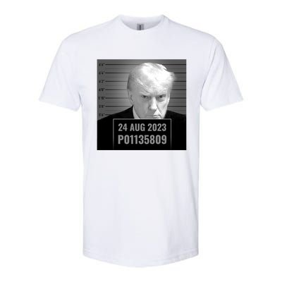 Trump 2024 Mugshot Trump Inmate P01135809 Softstyle CVC T-Shirt