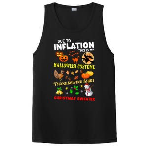 Due To Inflation This Is My Thanksgiving Xmas PosiCharge Competitor Tank