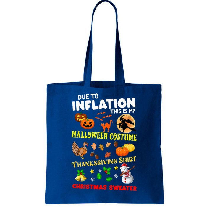 Due To Inflation This Is My Thanksgiving Xmas Tote Bag