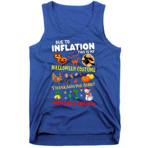 Due To Inflation This Is My Thanksgiving Xmas Tank Top