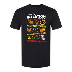 Due To Inflation This Is My Thanksgiving Xmas Softstyle CVC T-Shirt