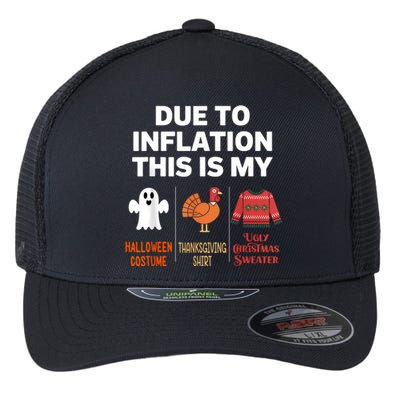 Due To Inflation This Is My Halloween Costume Flexfit Unipanel Trucker Cap