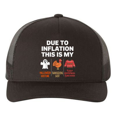 Due To Inflation This Is My Halloween Costume Yupoong Adult 5-Panel Trucker Hat