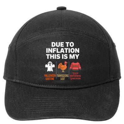 Due To Inflation This Is My Halloween Costume 7-Panel Snapback Hat