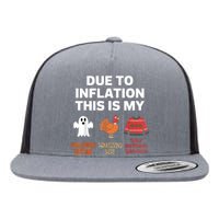 Due To Inflation This Is My Halloween Costume Flat Bill Trucker Hat