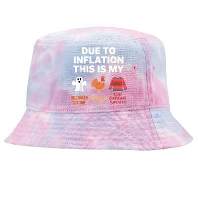 Due To Inflation This Is My Halloween Costume Tie-Dyed Bucket Hat