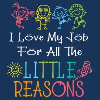 Daycare Teacher I Love My Job For All The Little Reasons Drawstring Bag