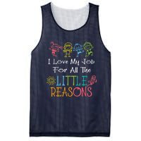 Daycare Teacher I Love My Job For All The Little Reasons Mesh Reversible Basketball Jersey Tank