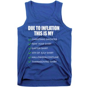 Due To Inflation This Is My Christmas Sweater New Year Cool Gift Tank Top