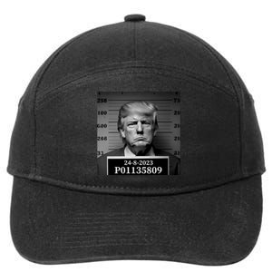 Trump 2024 Mugshot Trump Inmate P01135809 7-Panel Snapback Hat