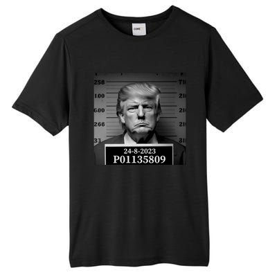 Trump 2024 Mugshot Trump Inmate P01135809 Tall Fusion ChromaSoft Performance T-Shirt