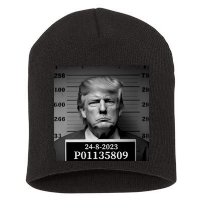 Trump 2024 Mugshot Trump Inmate P01135809 Short Acrylic Beanie