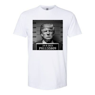 Trump 2024 Mugshot Trump Inmate P01135809 Softstyle® CVC T-Shirt