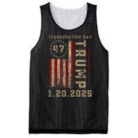 Donald Trump Inauguration Day 2025 47th President 47 Us Flag Mesh Reversible Basketball Jersey Tank