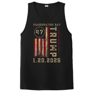 Donald Trump Inauguration Day 2025 47th President 47 Us Flag PosiCharge Competitor Tank