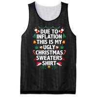 Due To Inflation This Is My Ugly Christmas Pajama Mesh Reversible Basketball Jersey Tank