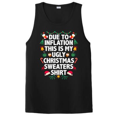 Due To Inflation This Is My Ugly Christmas Pajama PosiCharge Competitor Tank