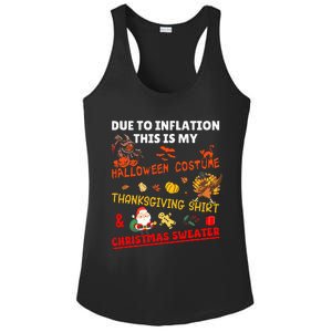 Due To Inflation This Is My Funny Xmas Christmas Ladies PosiCharge Competitor Racerback Tank