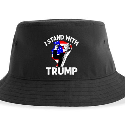Donald Trump Indicted I Stand With Trump Support Trump For Trump Lovers Sustainable Bucket Hat