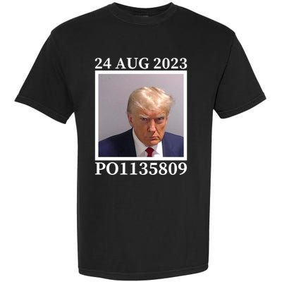 Trump 2024 Mugshot Trump Inmate P01135809 Garment-Dyed Heavyweight T-Shirt