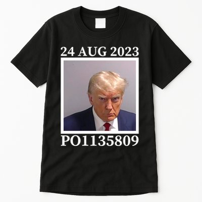 Trump 2024 Mugshot Trump Inmate P01135809 Tall T-Shirt