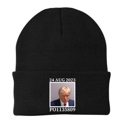 Trump 2024 Mugshot Trump Inmate P01135809 Beanie