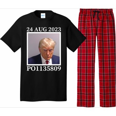 Trump 2024 Mugshot Trump Inmate P01135809 Pajama Set