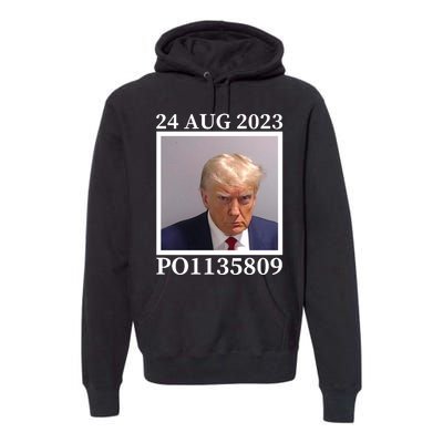 Trump 2024 Mugshot Trump Inmate P01135809 Premium Hoodie