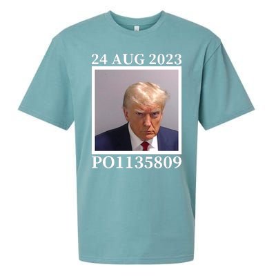 Trump 2024 Mugshot Trump Inmate P01135809 Sueded Cloud Jersey T-Shirt