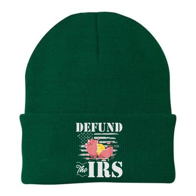 Defund The IRS Funny Freedom Patriotic Political Protest Knit Cap Winter Beanie