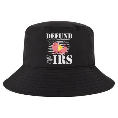 Defund The IRS Funny Freedom Patriotic Political Protest Cool Comfort Performance Bucket Hat