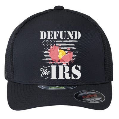 Defund The IRS Funny Freedom Patriotic Political Protest Flexfit Unipanel Trucker Cap