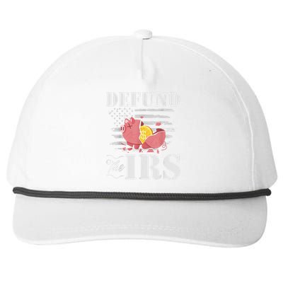 Defund The IRS Funny Freedom Patriotic Political Protest Snapback Five-Panel Rope Hat